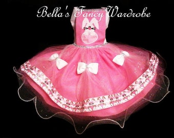 Pink Easter Dog Dress: Bunny & Egg Party Apparel