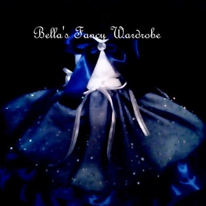 Royal Blue Dog Dress, Pink Dog Dress, Blue and White Dress, wedding dog dress, bridesmaid dog dress,
