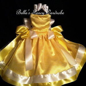 Yellow Couture Dog Dress: Wedding, Party, Pageant