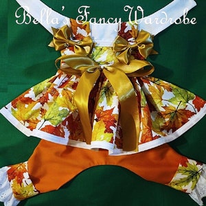 Dog Fall Clothes, Dog romper, dog jumper, dog onesie, dog pants, dog outfit, dog apparel, dog clothes