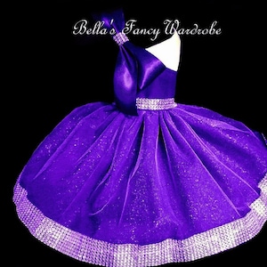 Purple Dog Party Dress: Custom Fit Formal Wear