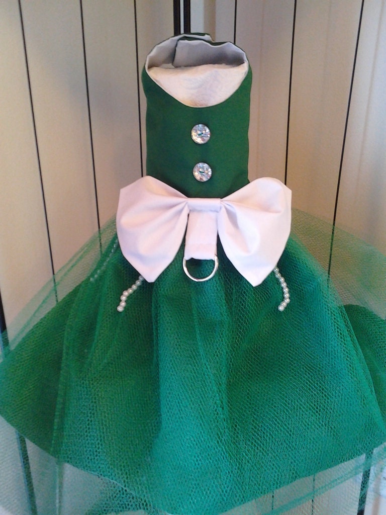 Green Dog Dress
 Green Dog Dress Dog Clothes Dog Dresses Christmas Dog Dress Etsy