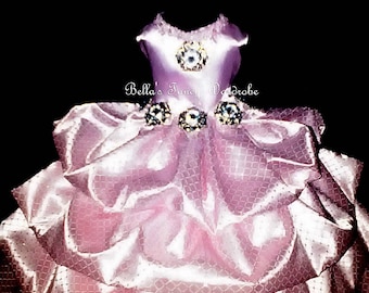Pink Dog Dress, Couture Dog Dress, Formal Dog Dress, Bubble Dog Dress,