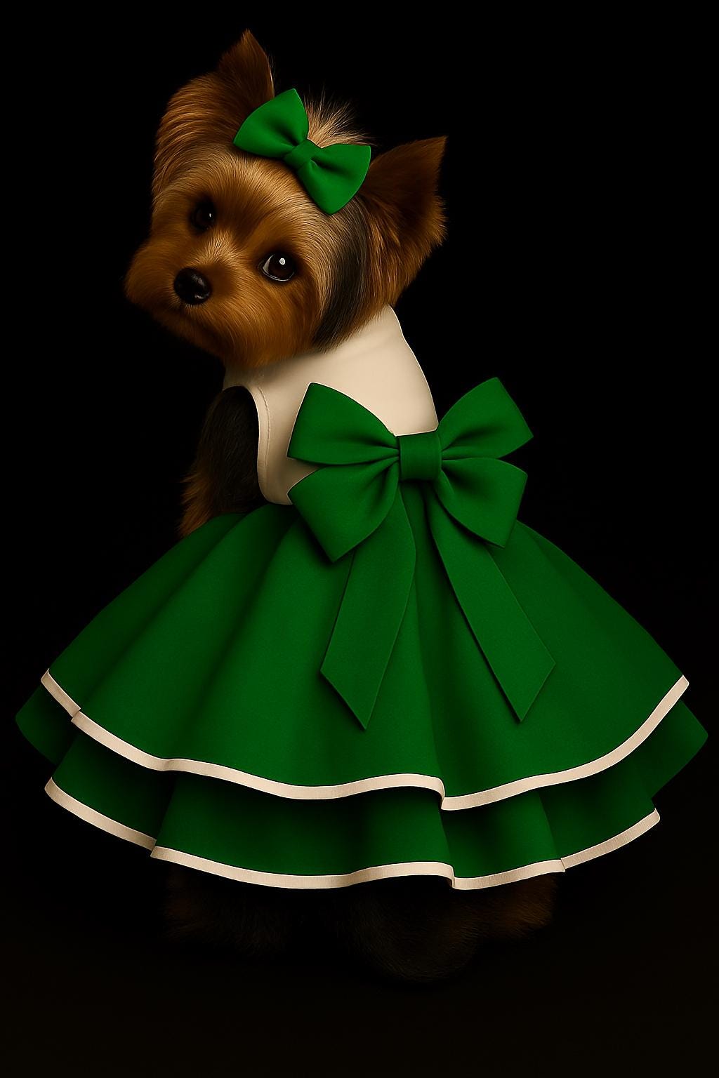 Emerald Green Dress for Dogs - Etsy