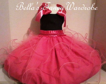 Robe de soirée rose personnalisée pour chien : Vêtements habillés pour animal de compagnie