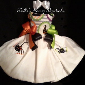 Halloween Dog dress, Dog dress, White dog dress, Dog Costume, Dog Halloween Costume, Dog Clothes, Dog Apparel, Pet Supplies, Pet Clothing