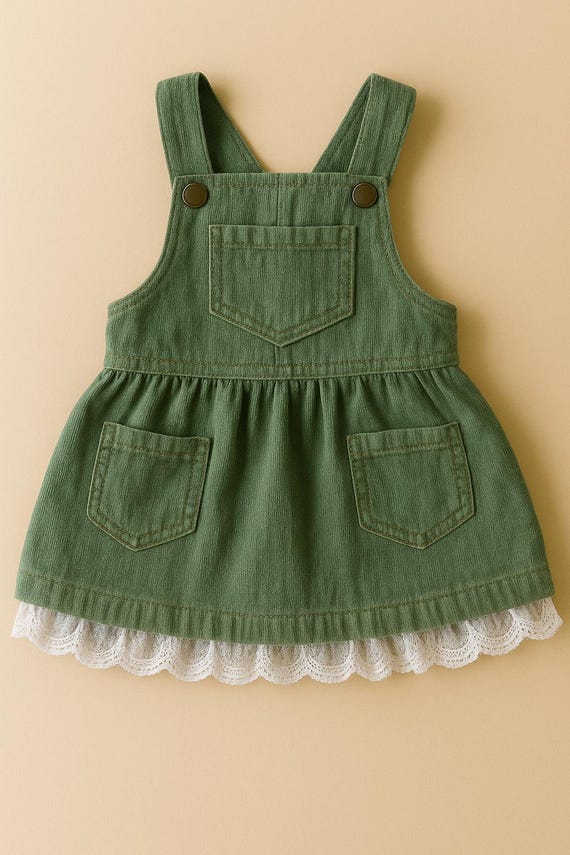 olive green jumper dress Olive Pinafore Jumper Maxi Dress main image 1