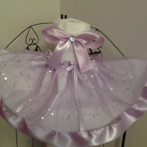Lavender dog dress, dog dresses, dog clothes, fancy dog dress, formal dog dress