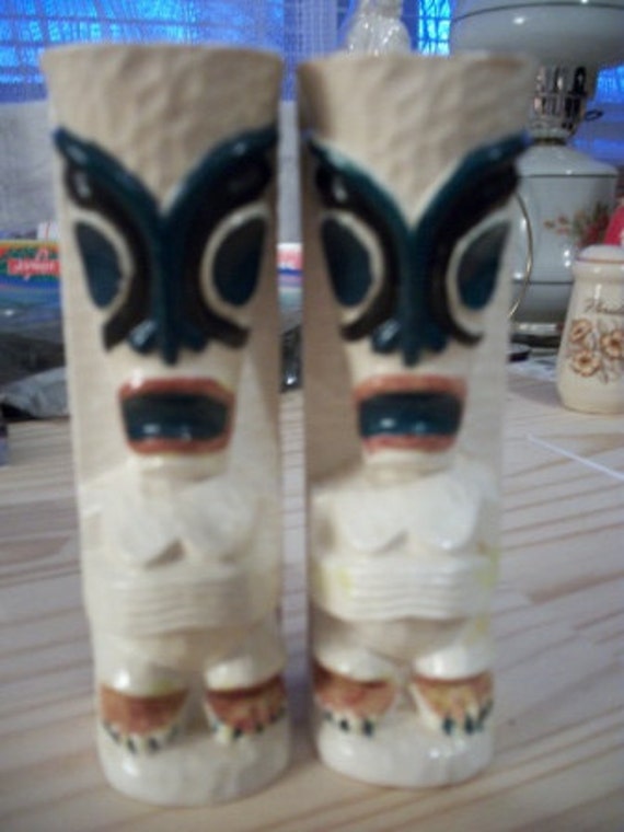 Totem Pole Salt and Pepper Shakers
