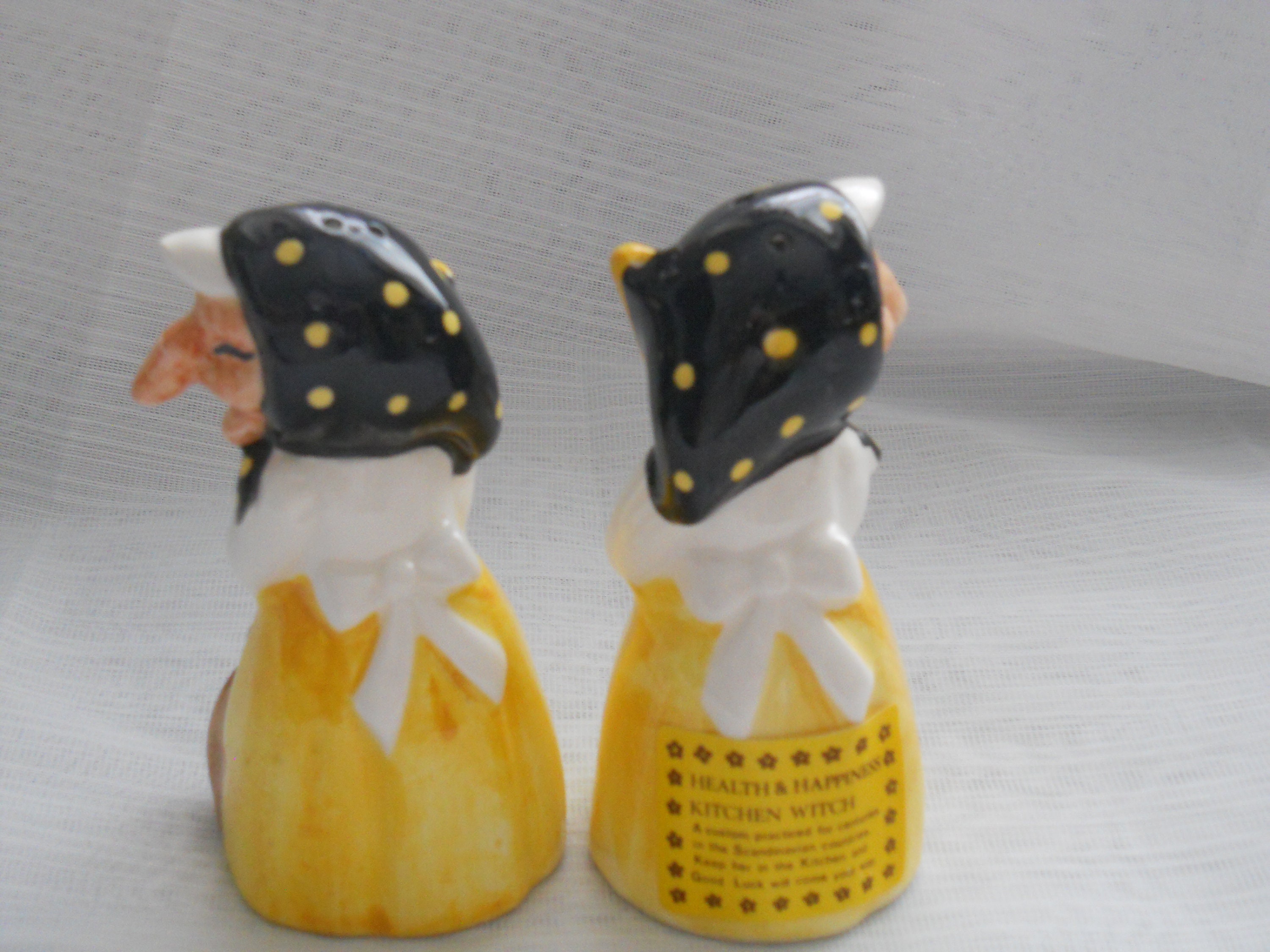 Scandinavian Witch Salt and Pepper Shakers vintage, collectible