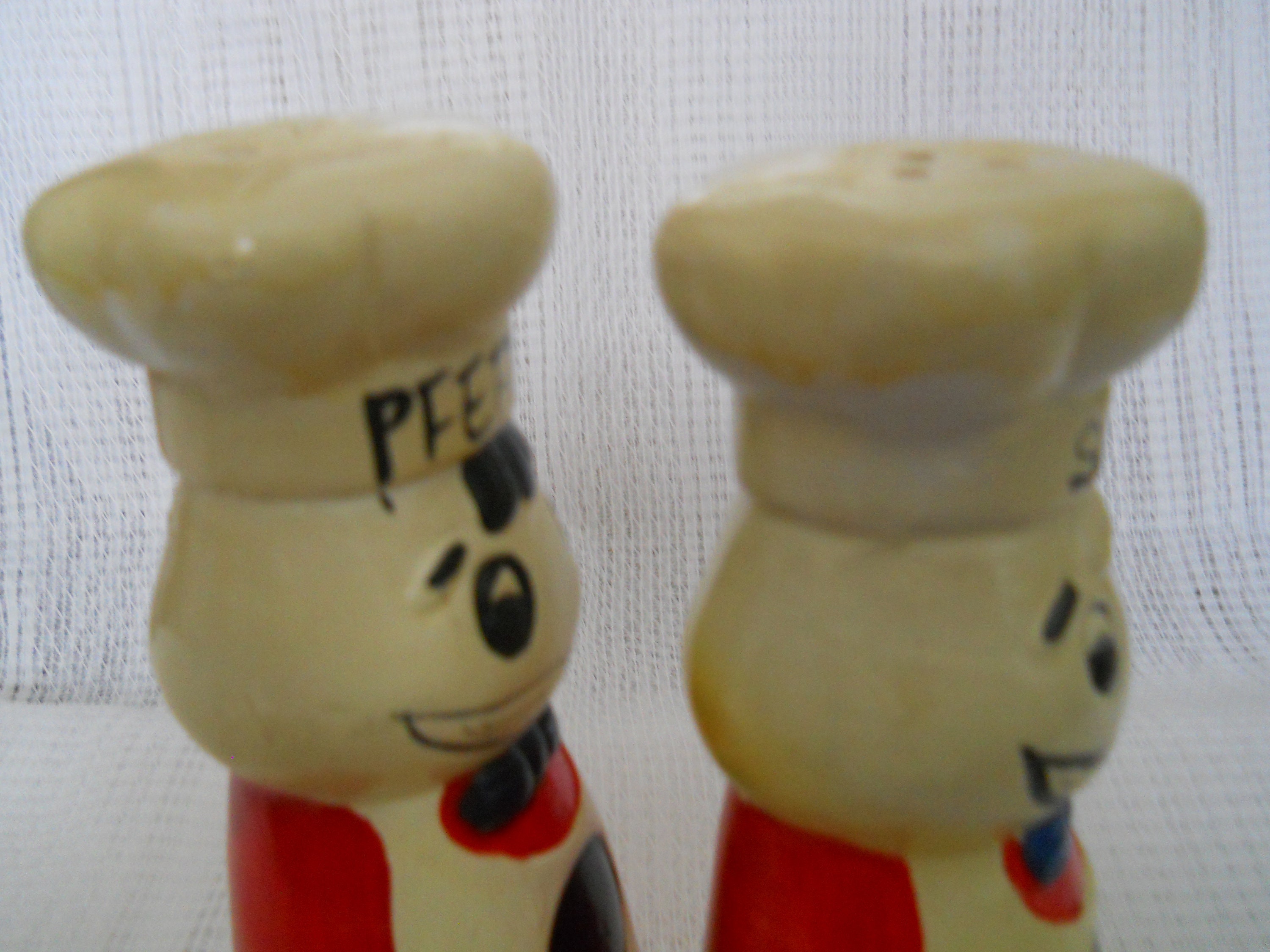 Italian Chef Salt and Pepper Shakers vintage, collectible