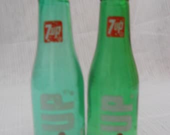 7-up Flaschen Salz- und Pfefferstreuer - vintage, Sammlerstück, Werbung