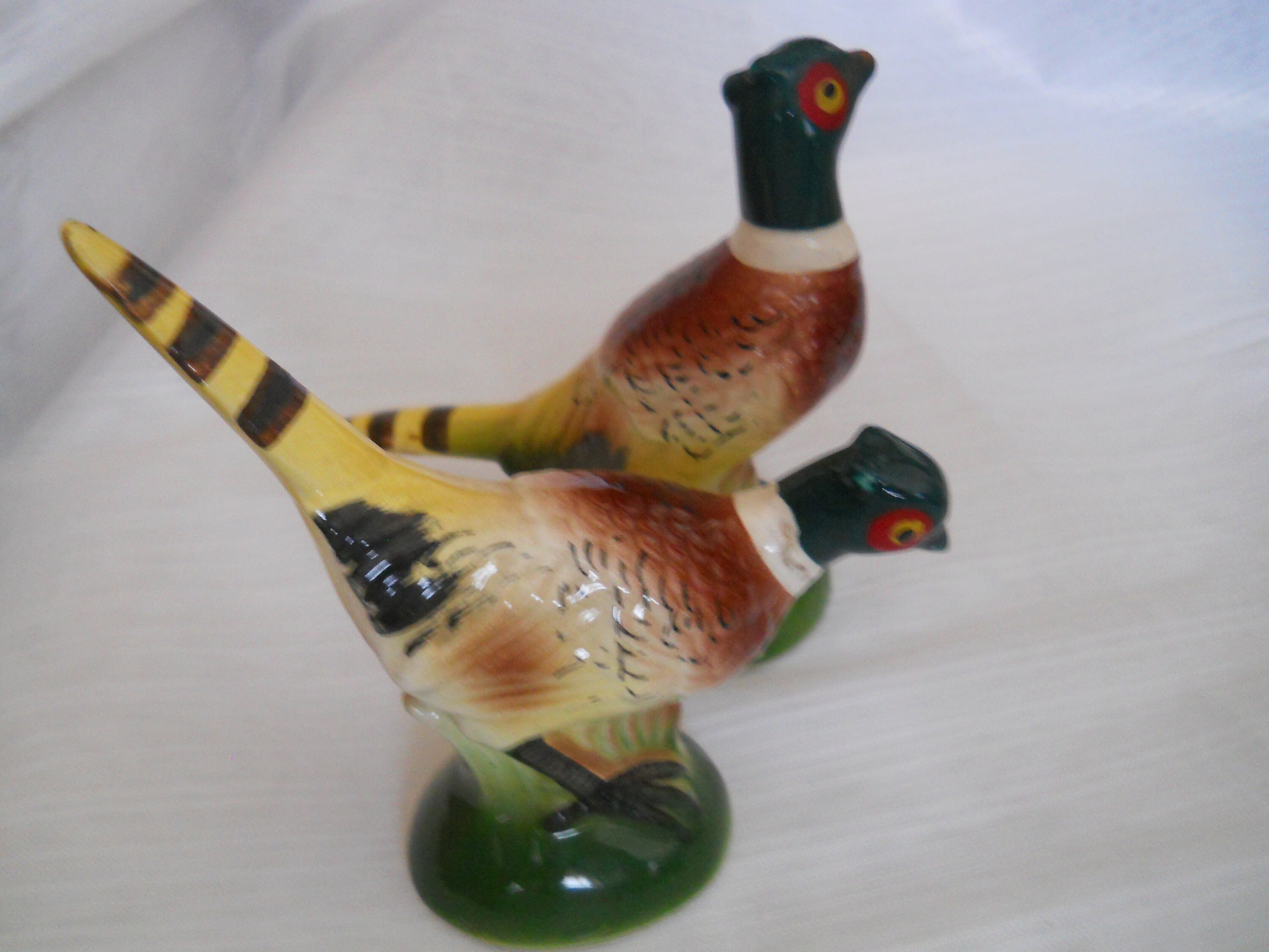 Pheasant Salt and Pepper Shakers vintage, collectible, birds, Japan