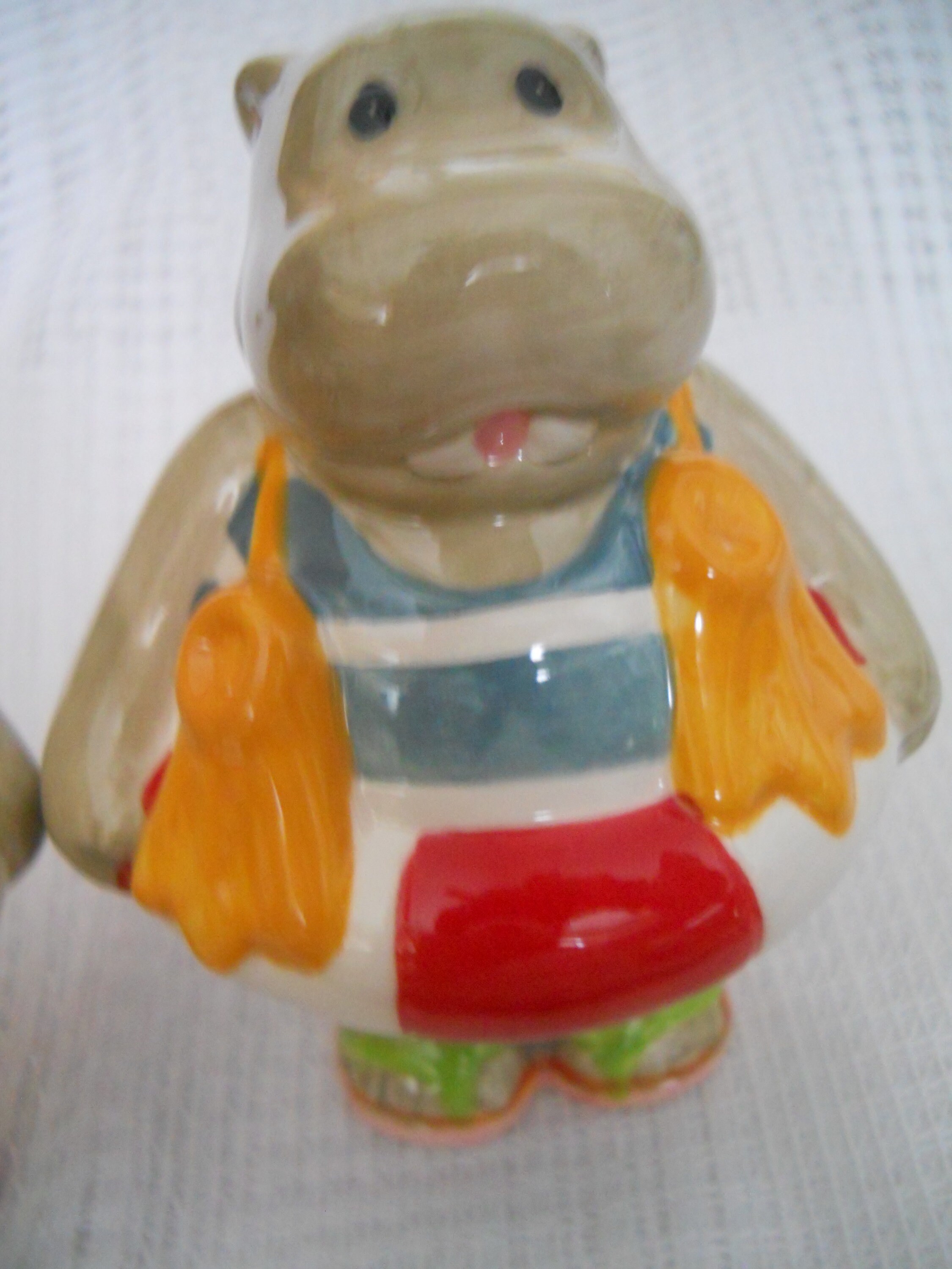 Hippo Salt and Pepper Shakers vintage, collectible, China