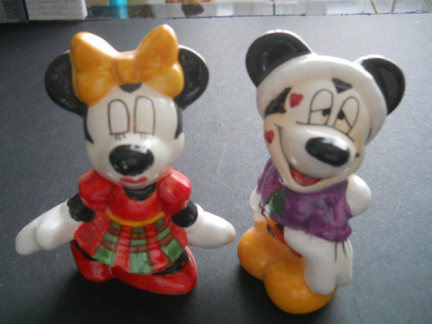 Disney Minnie and Mickey Salt and Pepper Shakers Vintage, Collectible