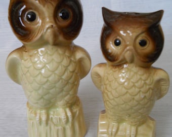 Owl Salt and Pepper Shakers - vintage, collectible, birds