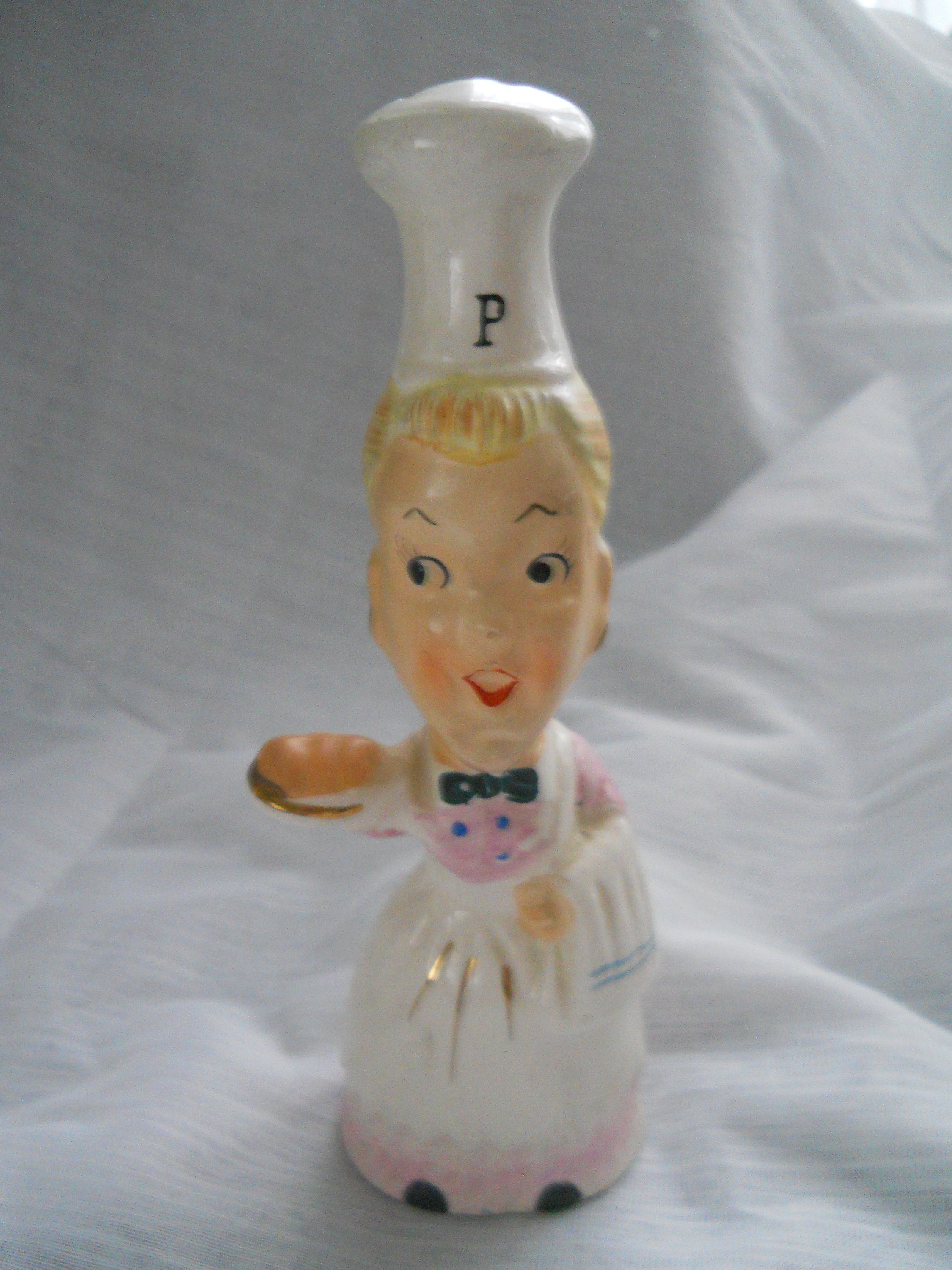 Mr. and Mrs. Chef Salt and Pepper Shakers vintage, collectible, Japan
