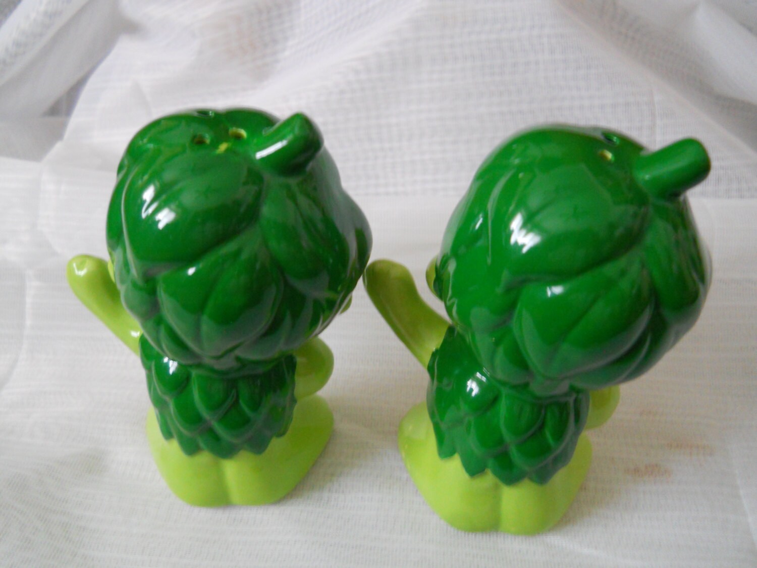 Green Giant Sprout Salt and Pepper Shakers vintage, collectible, advertising, vegetable, rare