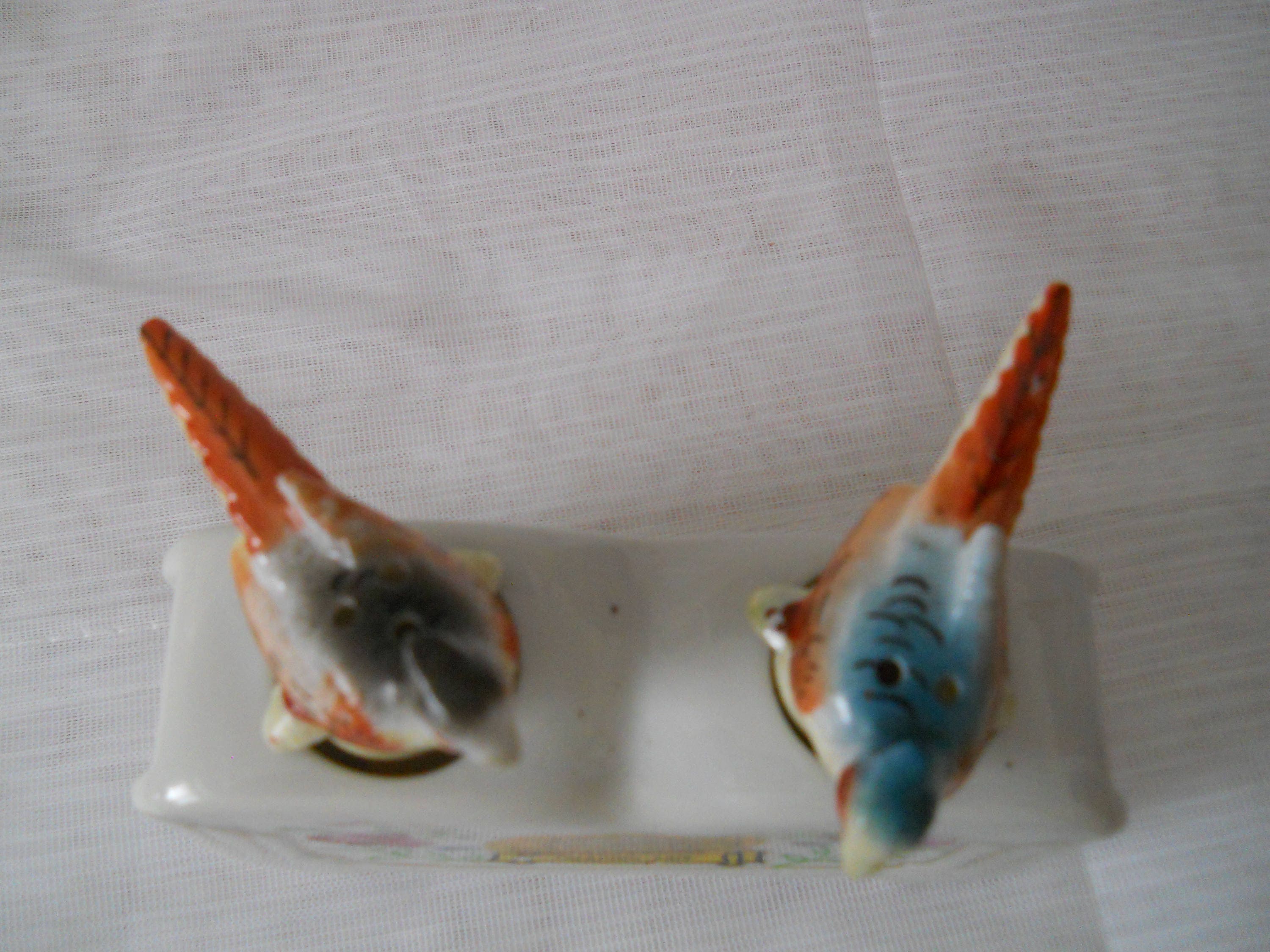 Pheasant Nodder Salt and Pepper Shakers vintage, collectible, Japan