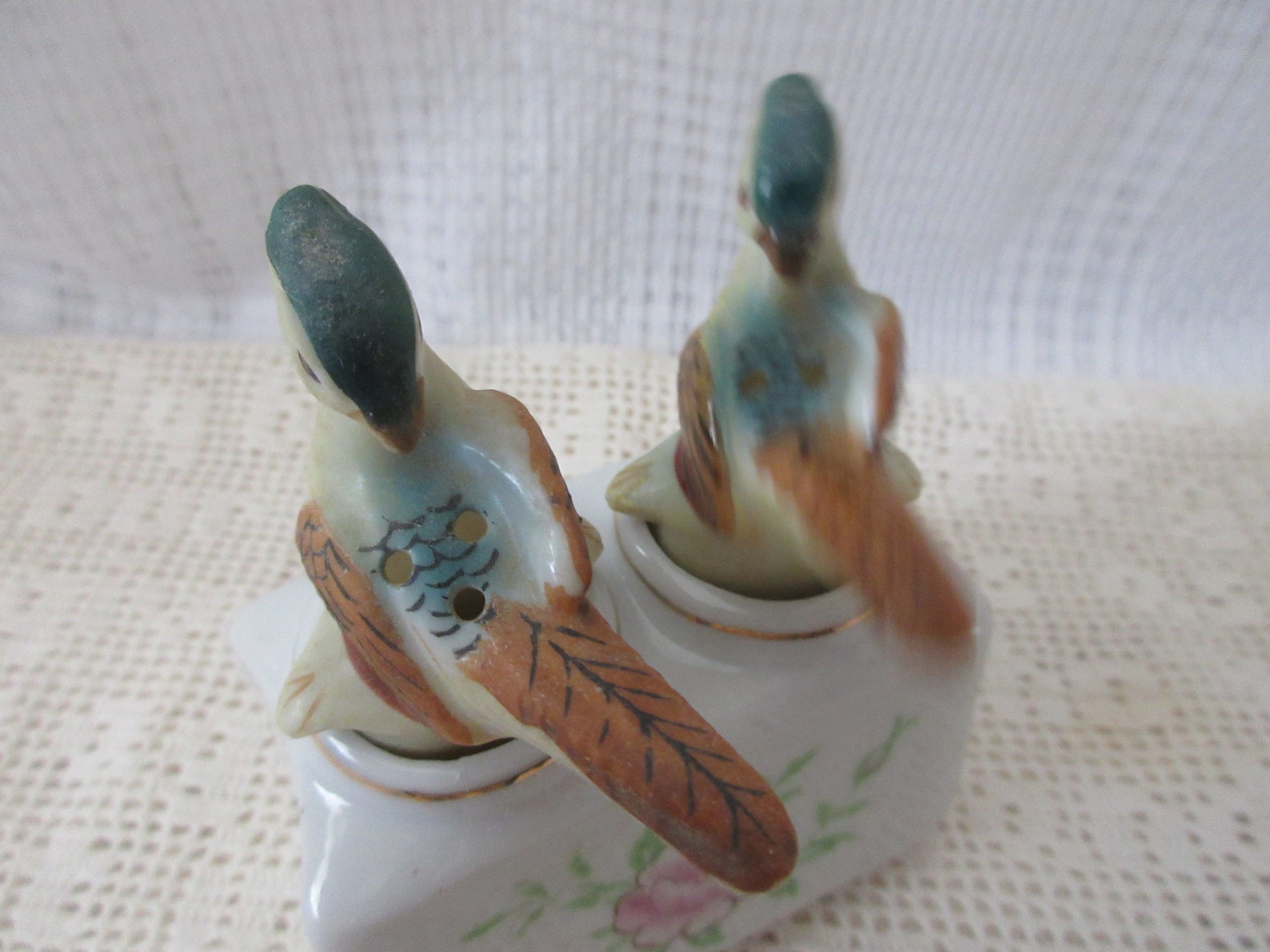 Pheasant Nodder Salt and Pepper Shakers Vintage Etsy