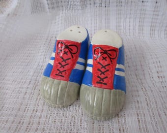 Sneaker Salt and Pepper shakers - Enesco, vintage, collectible, tennis shoes