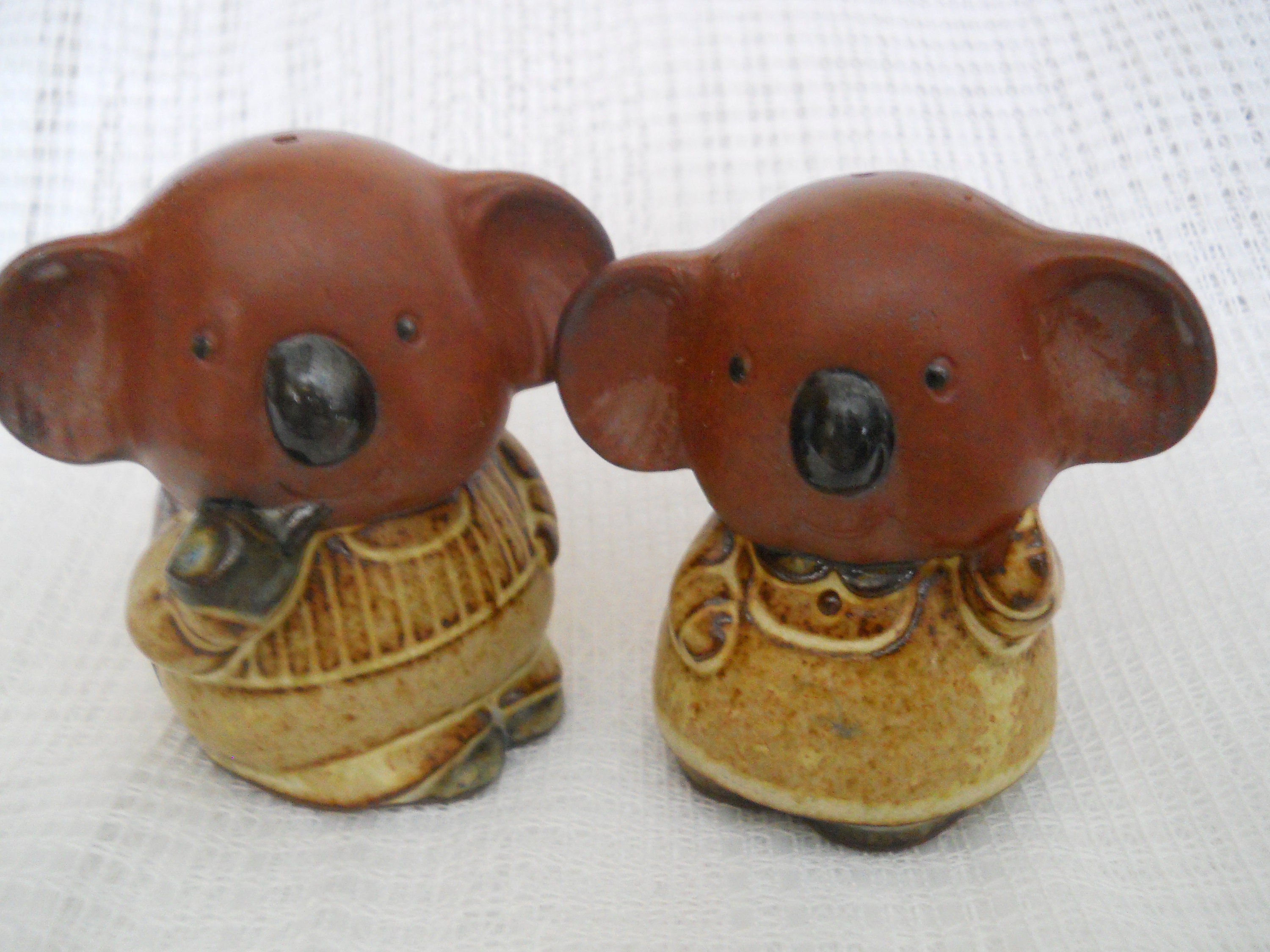 Mr. and Mrs. Koala Bears Salt and Pepper Shakers vintage, collectible