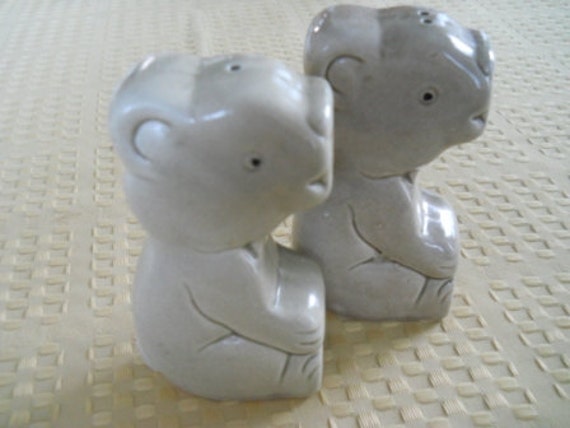 Koala Bears Salt and Pepper Shakers - Vintage, Collectible