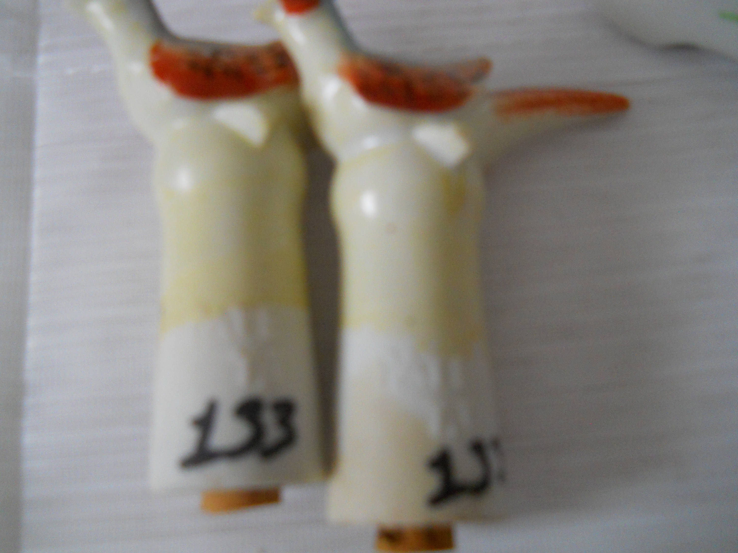 Pheasant Nodder Salt and Pepper Shakers vintage, collectible, Japan
