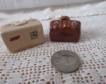 Arcadia Suitcases Salt and Pepper Shakers - vintage, collectible