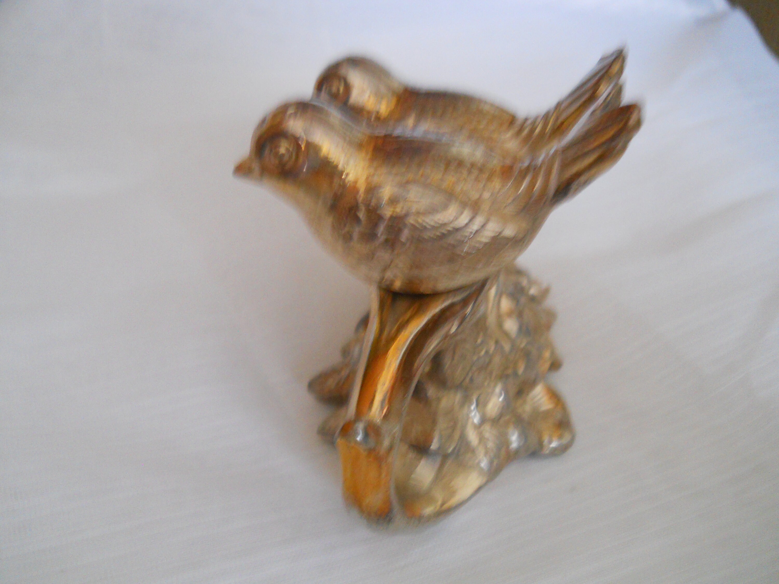 Birds in a tree nest salt and pepper shakers vintage, collectible, Japan