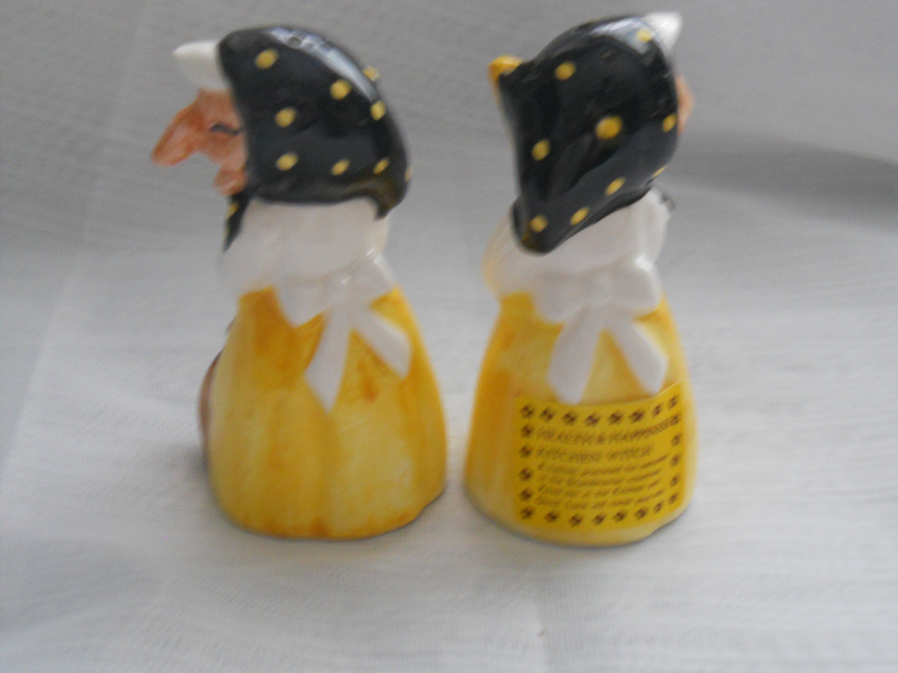 Scandinavian Witch Salt and Pepper Shakers vintage, collectible