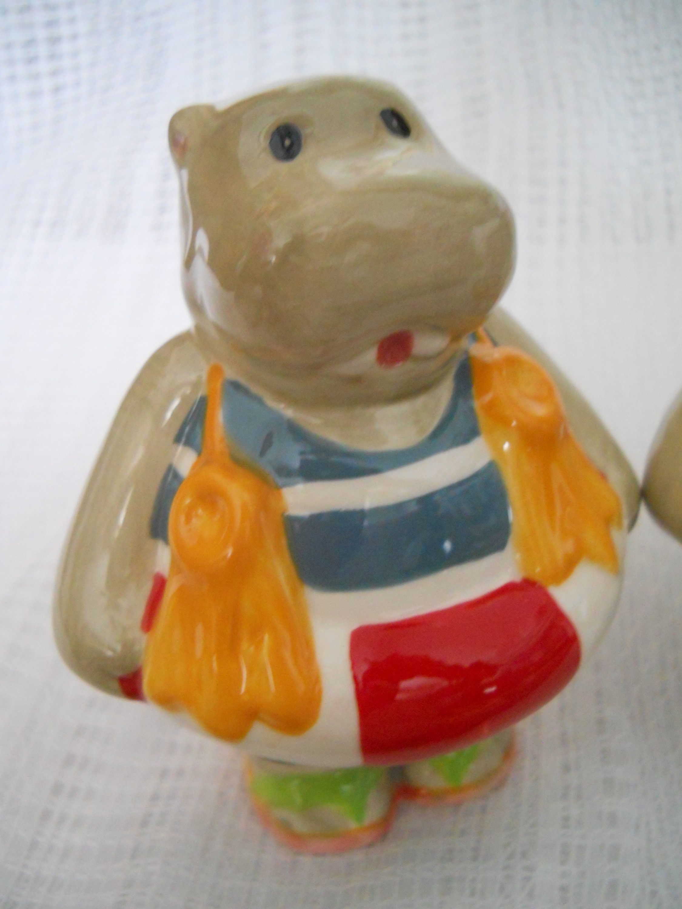 Hippo Salt and Pepper Shakers vintage, collectible, China