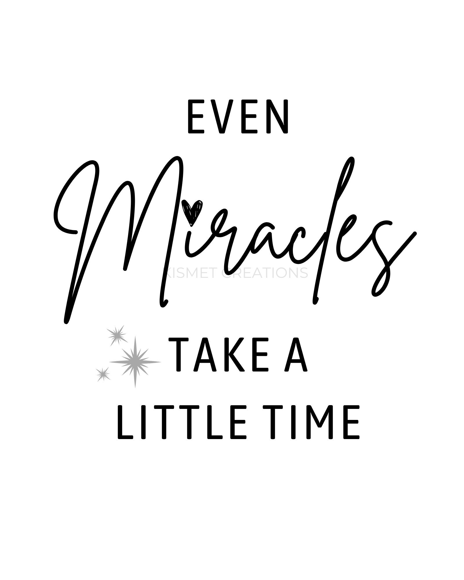 Top 102+ Images even miracles take a little time quote Sharp