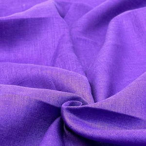 Lavender Plum | 100% Linen Fabric | 185 GSM Natural Flax Linen |  Medium Weight Linen for Clothing, Accessories & Home Textiles