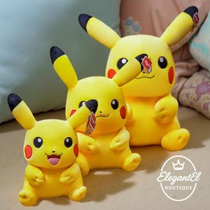 Cute Pikachu Plush Toy – Soft Stuffed Animal for Kids, Gifts & Collectors