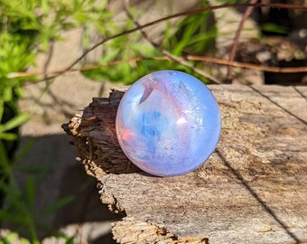 Velvet haze  Dichroic Marble 1.34in 34mm