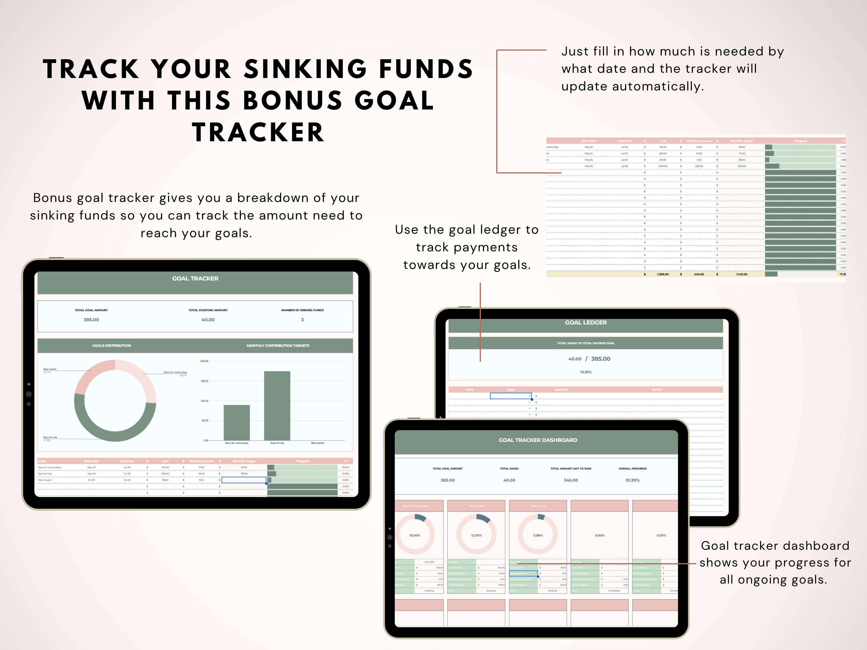 Simple Budget Template Google Sheets Income & Expense Tracker Monthly ...