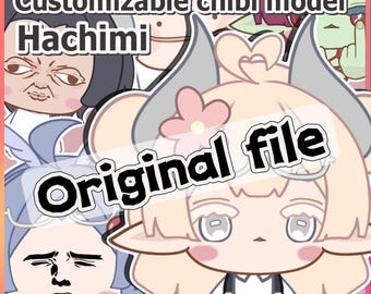 Original file/ Customizable VTuber Model Hachimi chibi