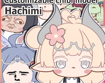 Modèle VTuber personnalisable Hachimi chibi