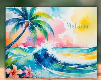 Maluhia (peace) Hawaiian Print or Card