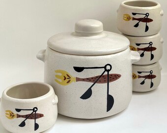 St. Amand サンタマン「LOU BASQUEZ」ボウル Set of French Saint Amand Lou Basquez Tableware - Vintage French
