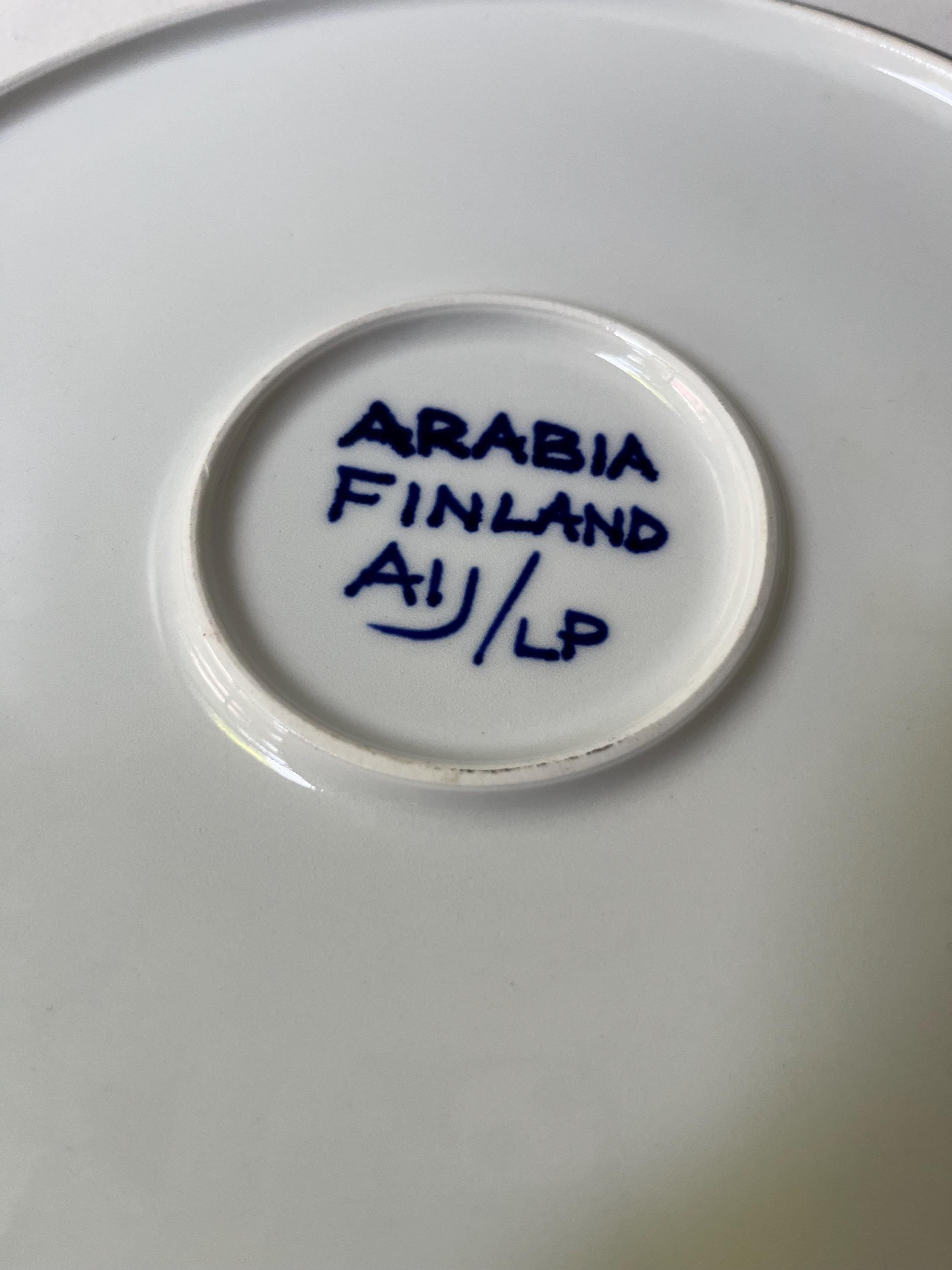 ARABIA - ご予約）Anja Jaatinen Winquist 20cmプレート Rare Arabia Finland 11.25