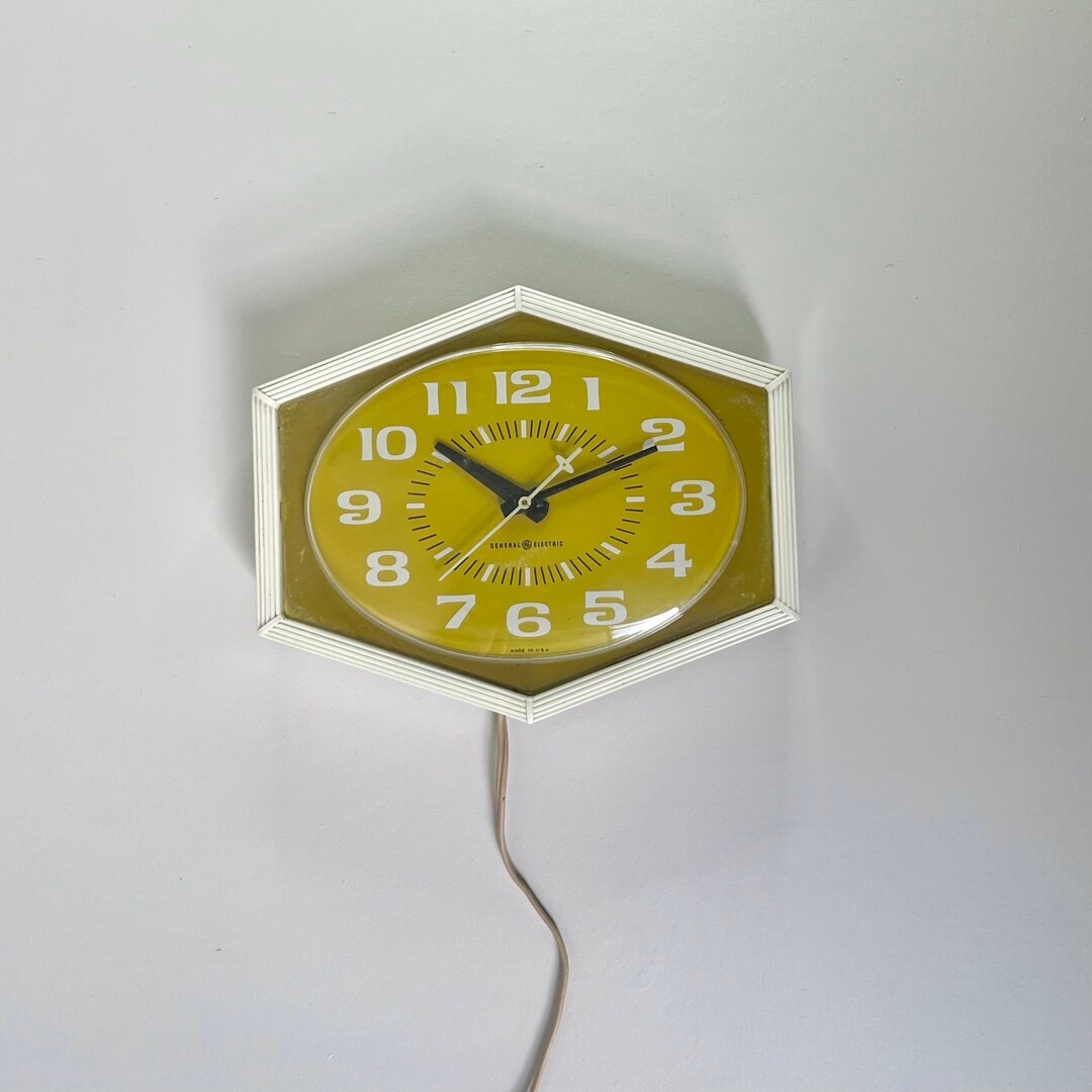 Vintage Electric Wall Clock GE Clock Model 2165 / 7 Etsy