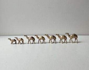 Your Choice! Vintage 1"- 2" Mini Camel Brass Animal Figurine, Desert Decor, Creche Replacements