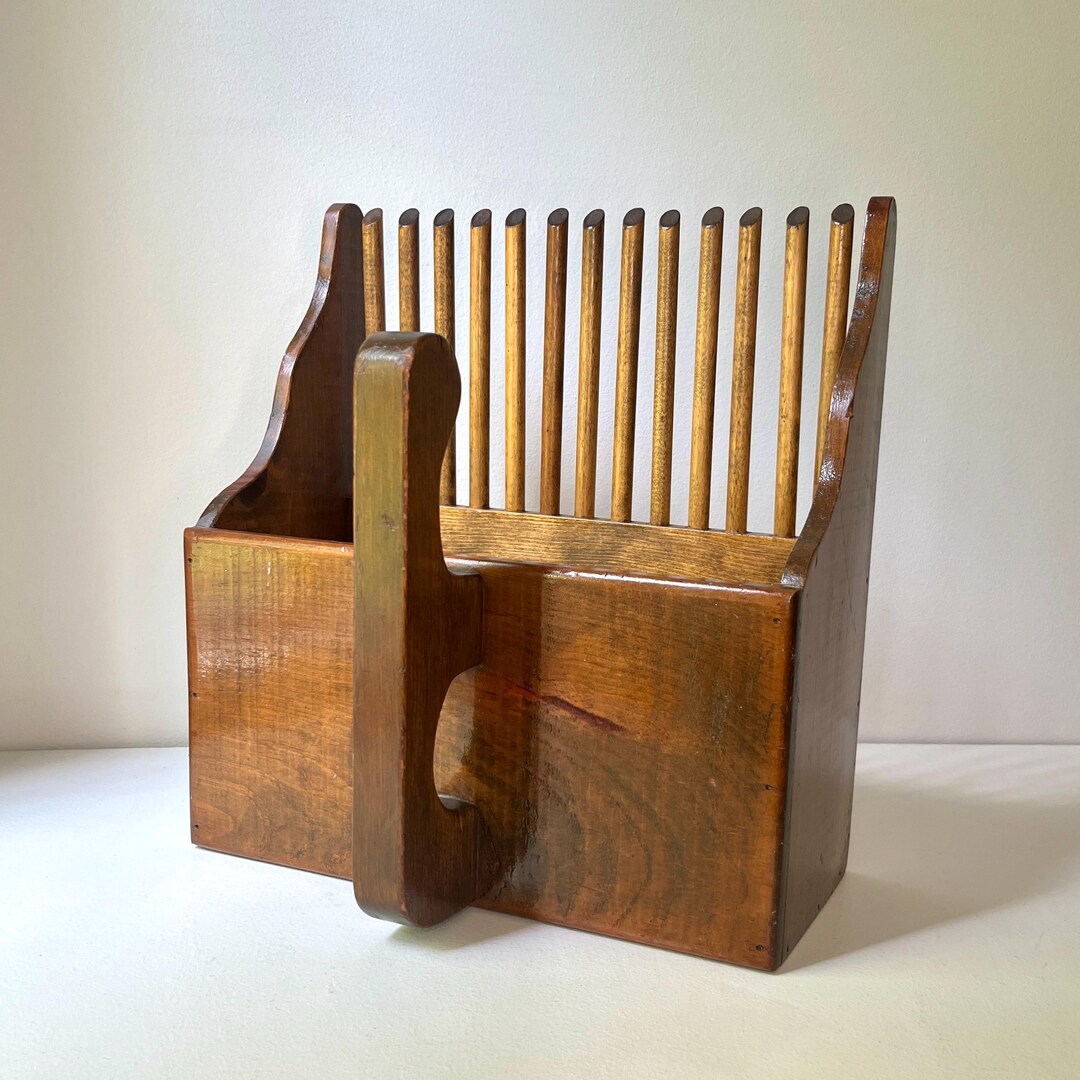 Vintage Cranberry Rake, XL Wooden Berry Picker, 15