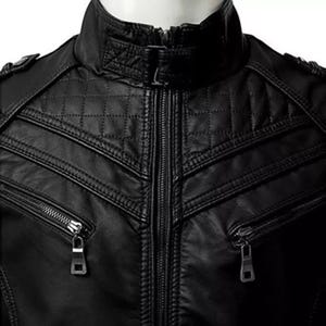 Men&#39;s Black Real Lambskin Leather Jacket Motorbike Riding  Biker Style Jacket