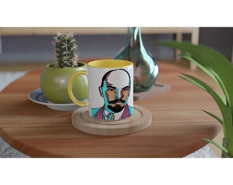 Lenin! - White 11oz Ceramic Mug with Color Inside