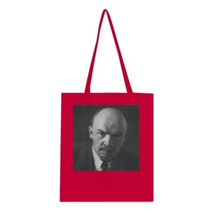 Lenin Portraits Classic Tote Bag Red
