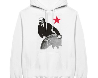 Red Star Lenin -- Classic Unisex Pullover Hoodie