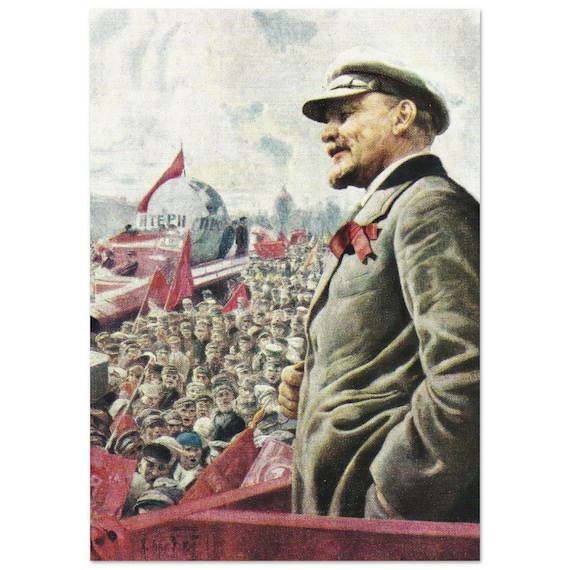 Lenin on a Tribune 1 May, 1920 -- Premium Matte Paper Poster - Etsy